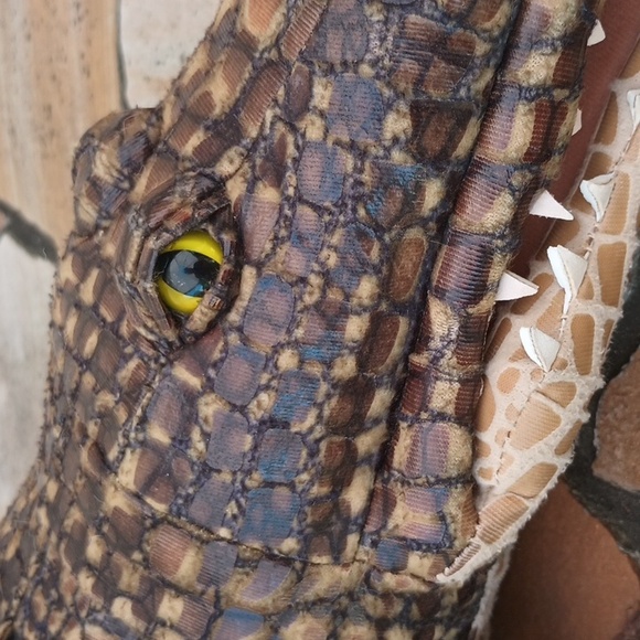 Stuffed Alligator Crocodile Plush Gator Large Realistic Figure Toy 33" Long - Picture 6 of 10